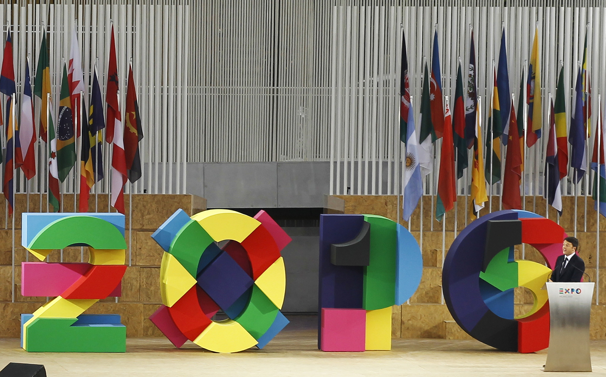 Matteo Renzi alla cerimonia di apertura di Expo 2015 a Milano. - (Alessandro Garofalo, Reuters/Contrasto)