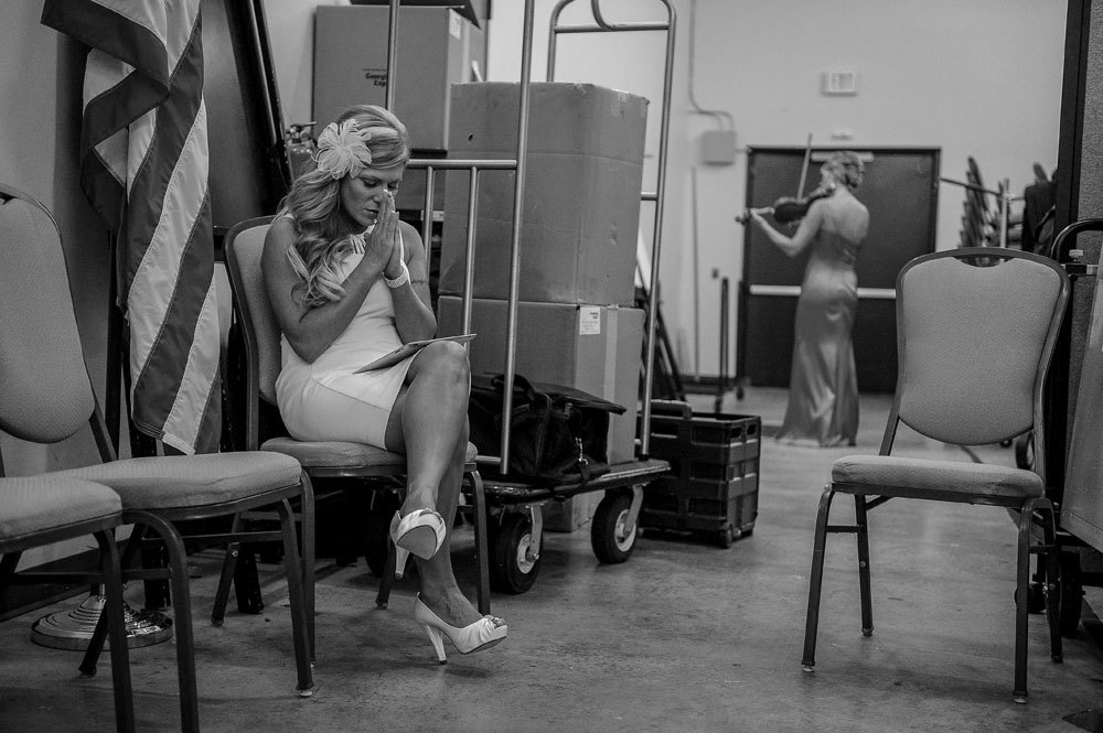 Liz Luras a Leesburg, in Virginia, il 12 ottobre 2014. Luras è stata stuprata tre volte durante la sua carriera militare. Ha partecipato a Miss veteran America per avere l’opportunità di condividere la sua storia con le altre partecipanti. - (Mary F. Calvert, Alexia Foundation/Zuma Press/Mondadori Portfolio)