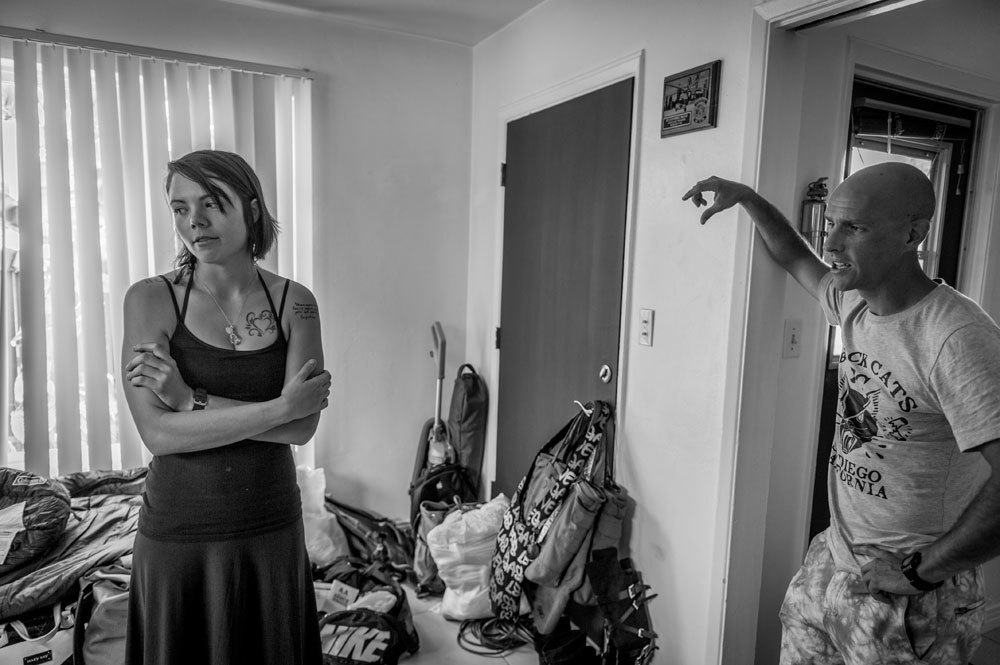 Alisha Dell a San Diego, il 21 luglio 2015. Ha trascorso cinque anni nella marina militare ma non se la sente ancora di parlare delle violenze che ha subìto. - (Mary F. Calvert, Alexia Foundation/Zuma Press/Mondadori Portfolio)