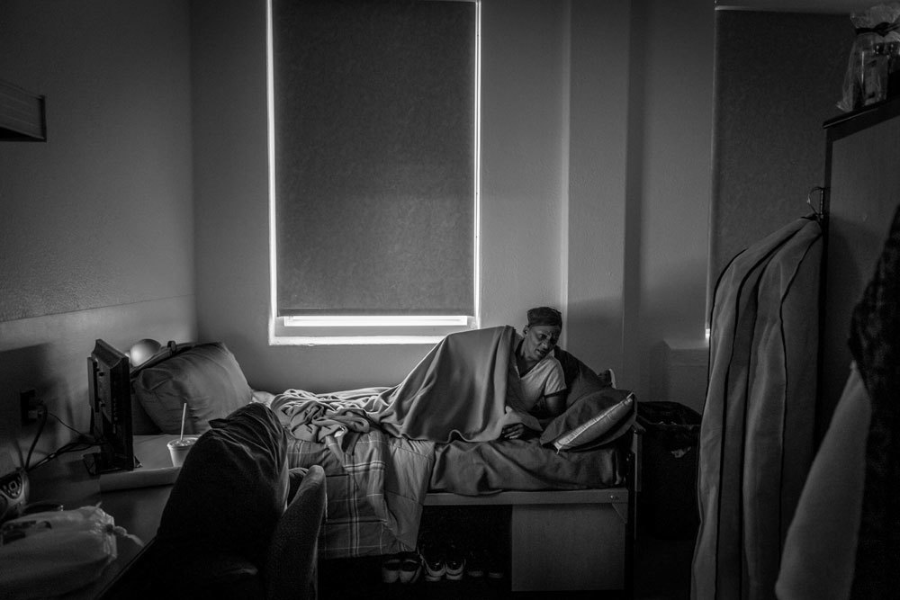 Wilma M. Herndon a Coatesville, in Pennsylvania, il 24 marzo 2015. Herndon vive in una residenza per le veterane senzatetto. Quando era nell’esercito, era sposata con un soldato che la picchiava e la violentava. - (Mary F. Calvert, Alexia Foundation/Zuma Press/Mondadori Portfolio)