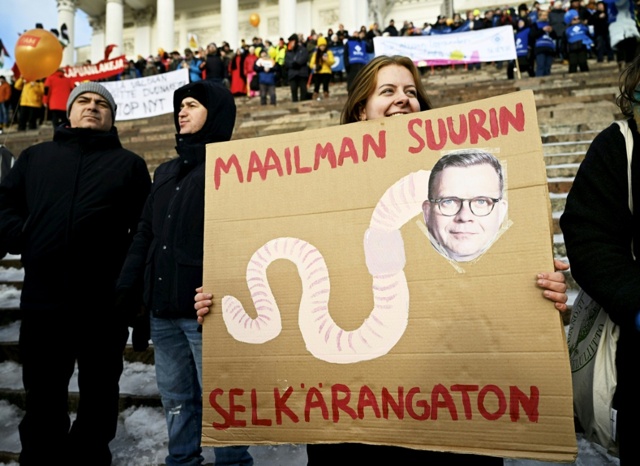 Sciopero di massa in Finlandia contro una riforma del mercato del lavoro
