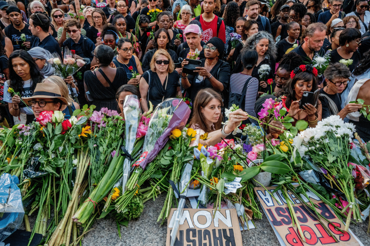 Una veglia per Jason Arday a Trafalgar square. Londra, Regno Unito, 17 agosto 2026 - Lab Mo/SOPA Images/LightRocket/Getty Images